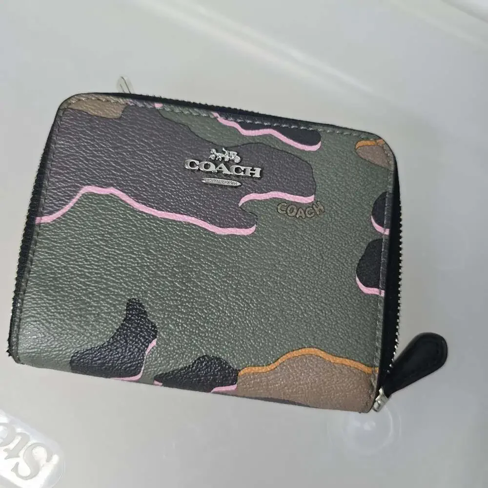Coach Medium Charlie Backpack in Green and Brown Camouflage with Matching Wallet
